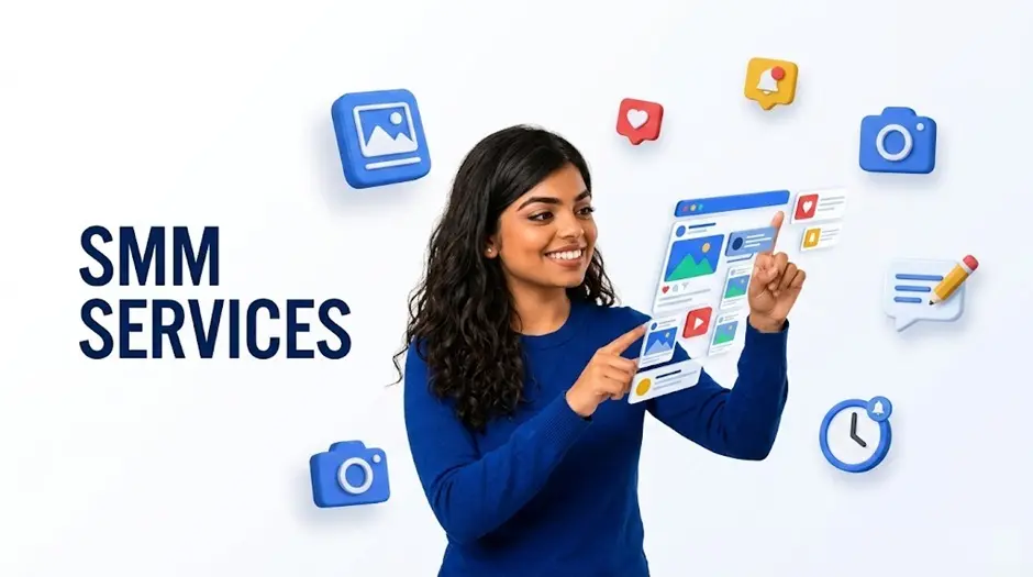 Social media marketing services in Ahmedabad by Meenal Digital Marketer — content creation, post scheduling, engagement and campaign management