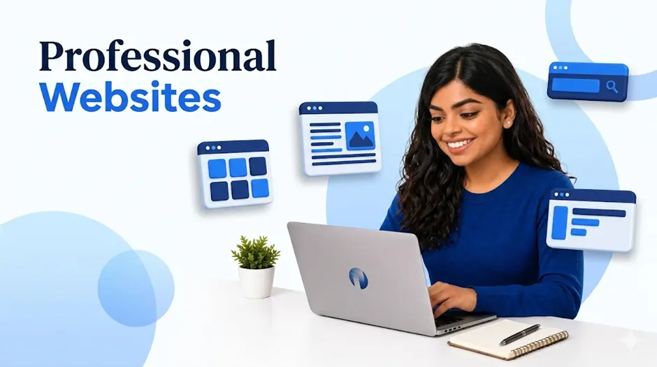 Website creation service in Ahmedabad by Meenal Digital Marketer — professional web development, responsive layouts and modern website design