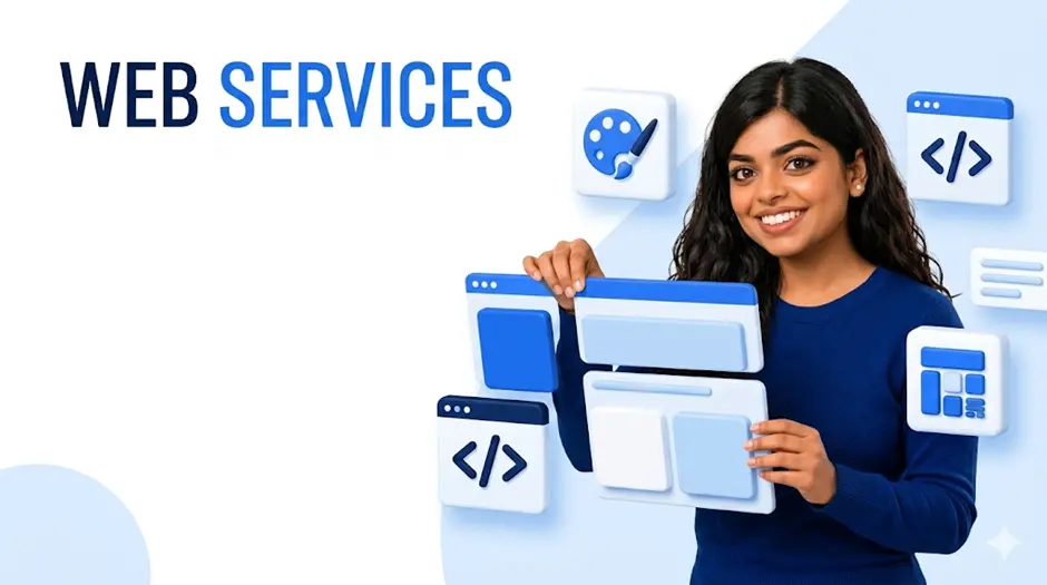 Website creation services in Ahmedabad by Meenal Digital Marketer — web design, coding, development and responsive layout solutions for local businesses